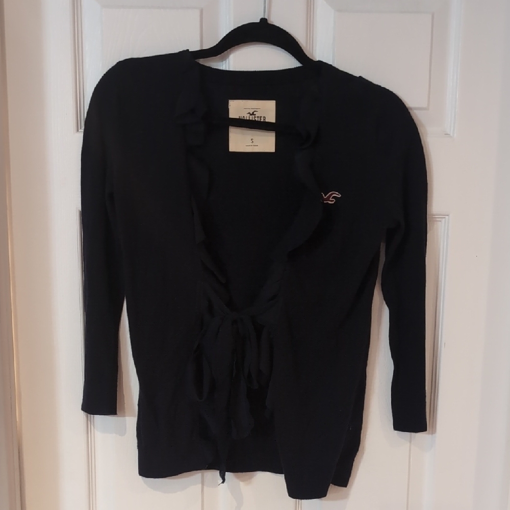 Hollister Navy Tie-Front Cardigan